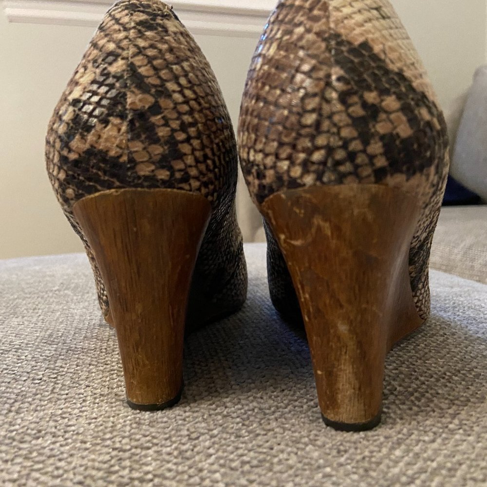 Clarks Snakeskin Wedges - Picture 2 of 3